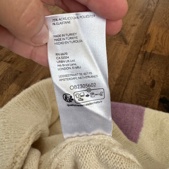 Daily Practice Huddle Up Sweatpants Colorblock Crazy Knit Women's Size M J - Picture 7 of 7